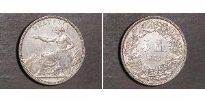 5 Franc Switzerland Silver 