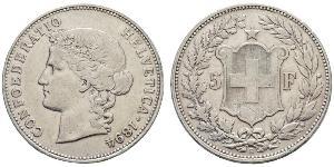 5 Franc Switzerland Silver 