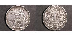 5 Franc Switzerland Silver 