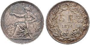 5 Franc Switzerland Silver 