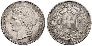 5 Franc Switzerland Silver 