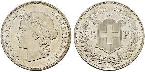 5 Franc Switzerland Silver 