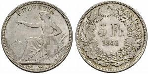 5 Franc Switzerland Silver 