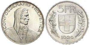 5 Franc Switzerland Silver 