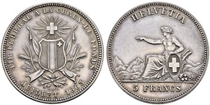 5 Franc Switzerland Silver 