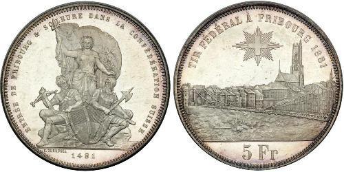 5 Franc Switzerland Silver 