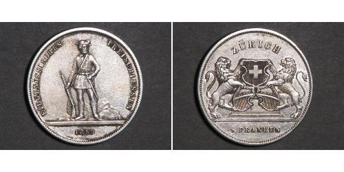 5 Franc Switzerland Silver 