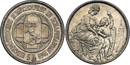 5 Franc Switzerland Silver 