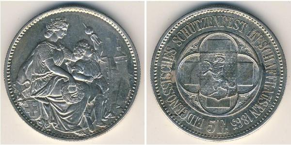 5 Franc Switzerland Silver 