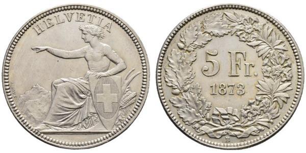5 Franc Switzerland Silver 