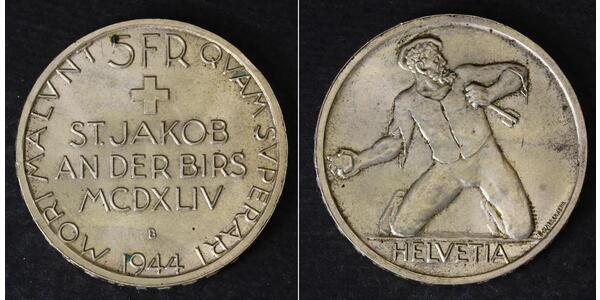 5 Franc Switzerland Silver 
