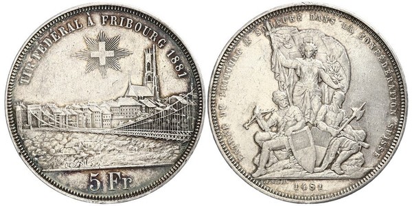 5 Franc Switzerland Silver 