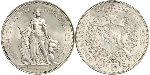 5 Franc Switzerland Silver 