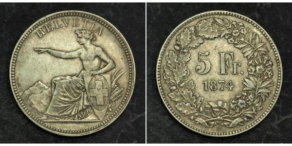 5 Franc Switzerland Silver 