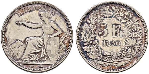 5 Franc Switzerland Silver 