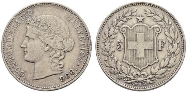 5 Franc Switzerland Silver 