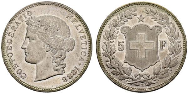 5 Franc Switzerland Silver 