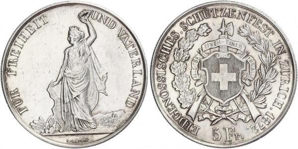 5 Franc Switzerland Silver 