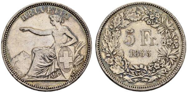 5 Franc Switzerland Silver 