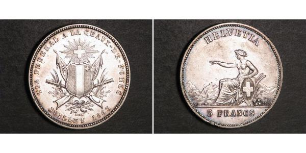 5 Franc Switzerland Silver 