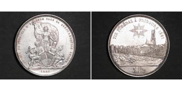 5 Franc Switzerland Silver 