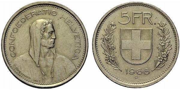 5 Franc Switzerland Silver 