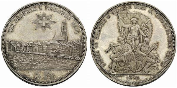 5 Franc Switzerland Silver 