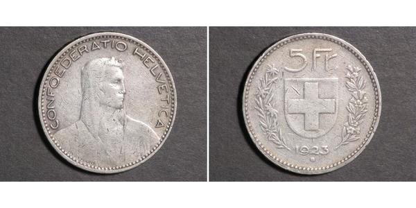 5 Franc Switzerland Silver 