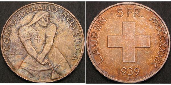 5 Franc Switzerland Silver 