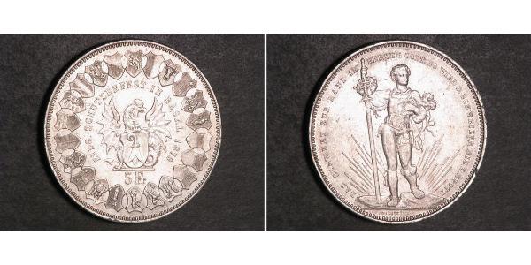 5 Franc Switzerland Silver 