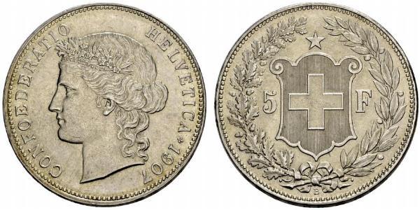 5 Franc Switzerland Silver 