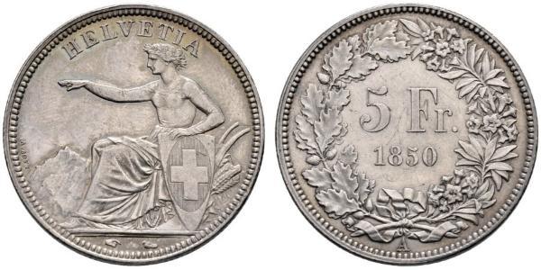 5 Franc Switzerland Silver 