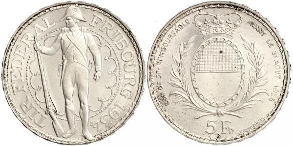 5 Franc Switzerland Silver 