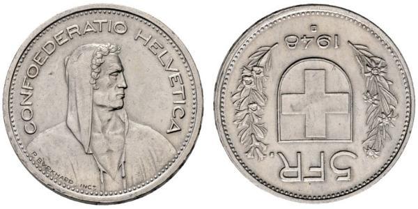 5 Franc Switzerland Silver 