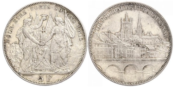 5 Franc Switzerland Silver 