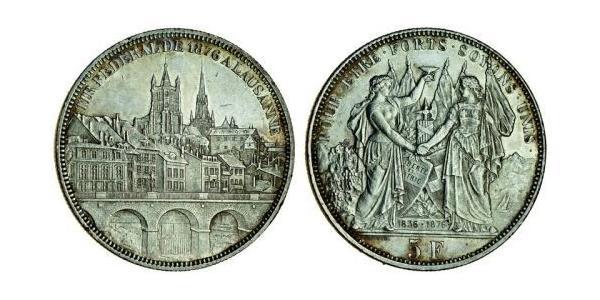 5 Franc Switzerland Silver 