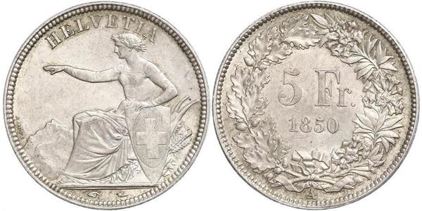 5 Franc Switzerland Silver 
