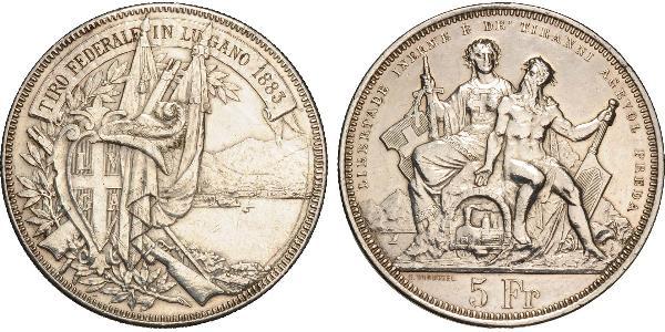 5 Franc Switzerland Silver 