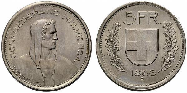 5 Franc Switzerland Silver 