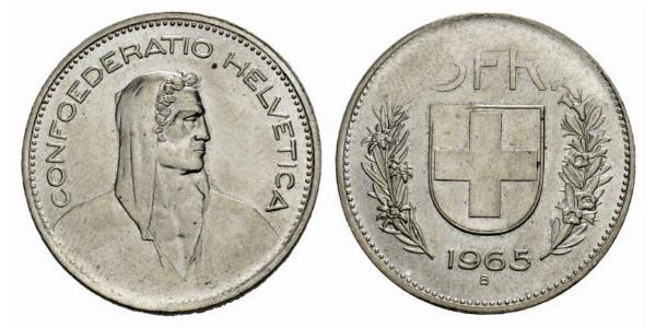 5 Franc Switzerland Silver 