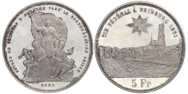 5 Franc Switzerland Silver 