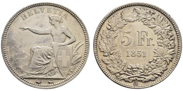 5 Franc Switzerland Silver 