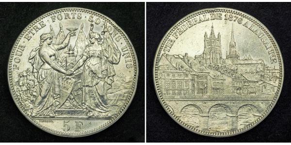 5 Franc Switzerland Silver 