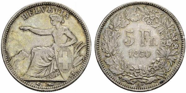 5 Franc Switzerland Silver 