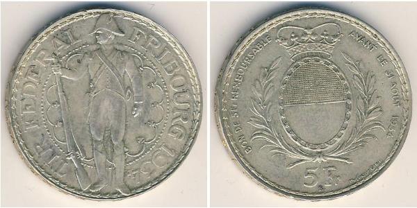 5 Franc Switzerland Silver 