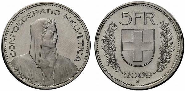 5 Franc Switzerland Silver 