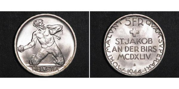 5 Franc Switzerland Silver 