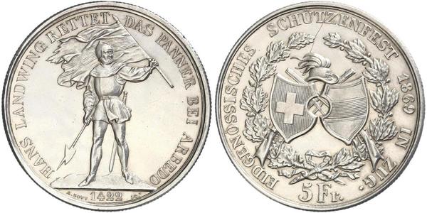 5 Franc Switzerland Silver 