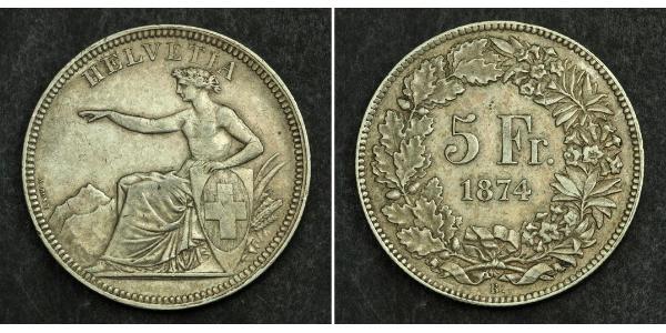 5 Franc Switzerland Silver 