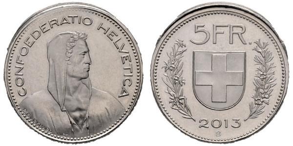 5 Franc Switzerland Silver 